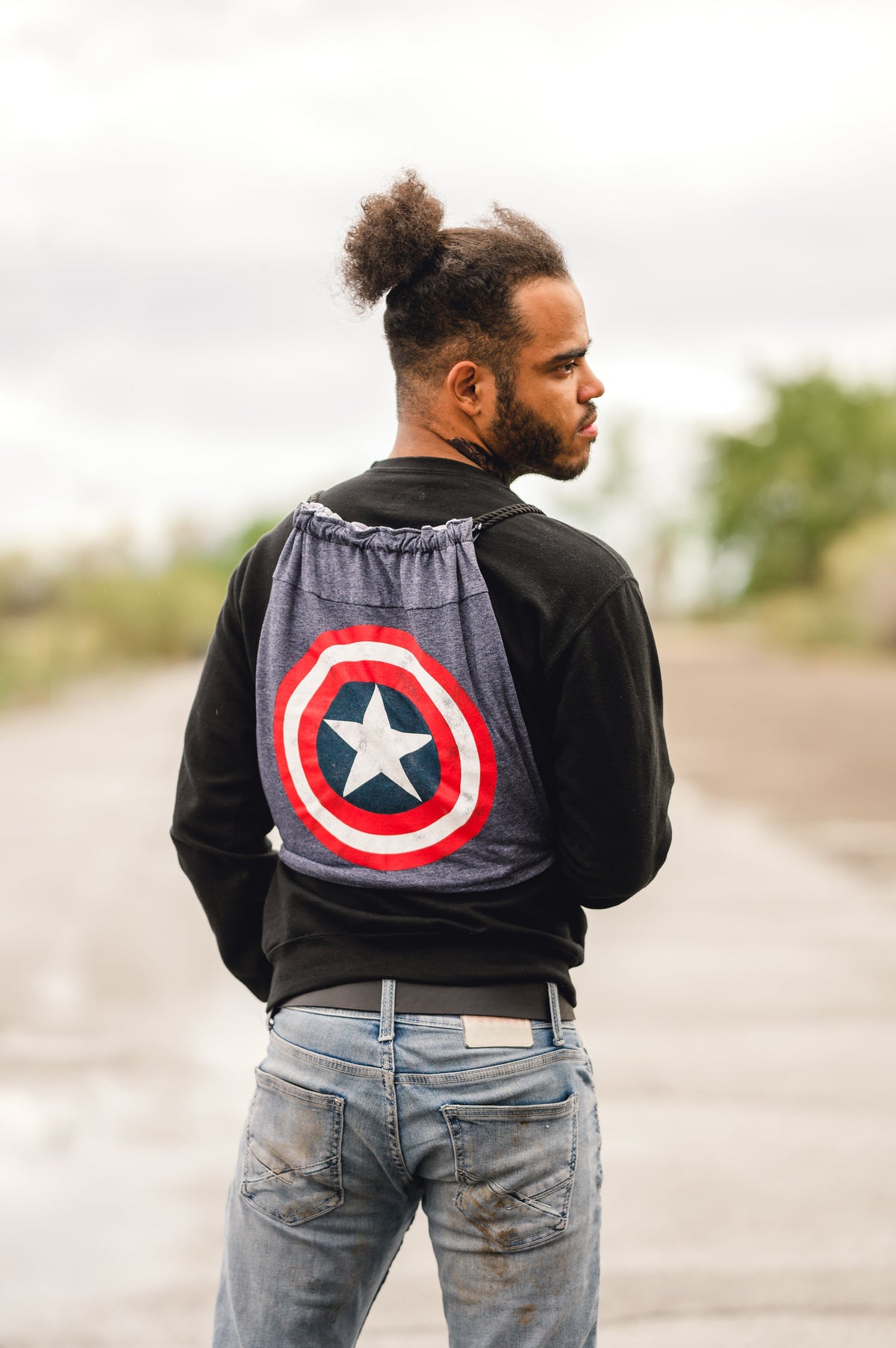 T-Shirt Drawstring Backpacks